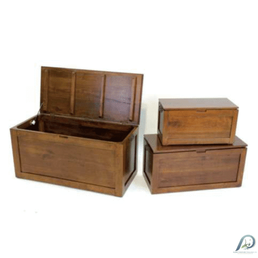 MD8670 Wooden Chest Set (3 pcs) – ชุดหีบไม้แท้ 3 ใบเอนกประสงค์