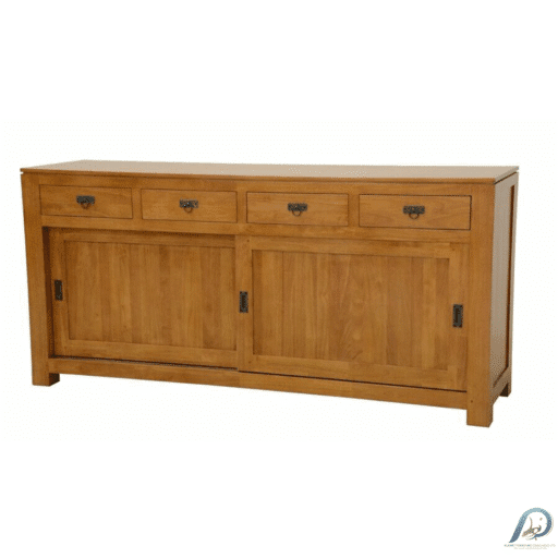 MD8675 Dresser Cabinet – ตู้ไซด์บอร์ดไม้แท้ขนาดใหญ่ 190 ซม.
