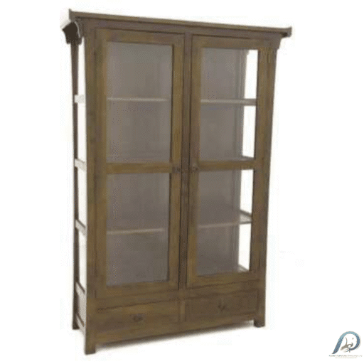 Glass Case 2 Doors 2 Drawers MD8733 – ตู้โชว์กระจกไม้แท้