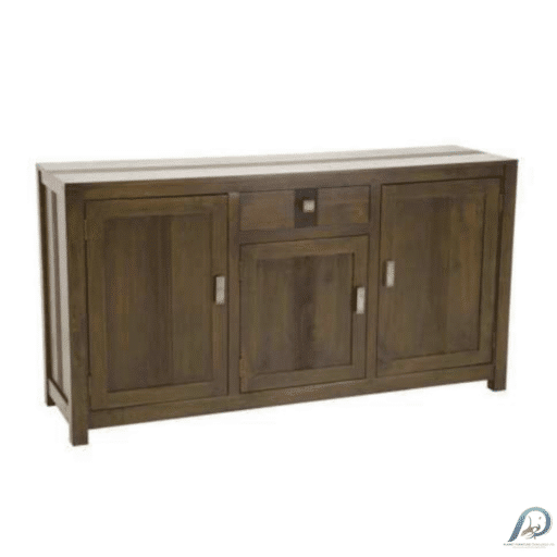 MD8754 Sideboard – ตู้ไซด์บอร์ดไม้แท้ 3 บานเปิด 1 ลิ้นชัก ดีไซน์ Guinea