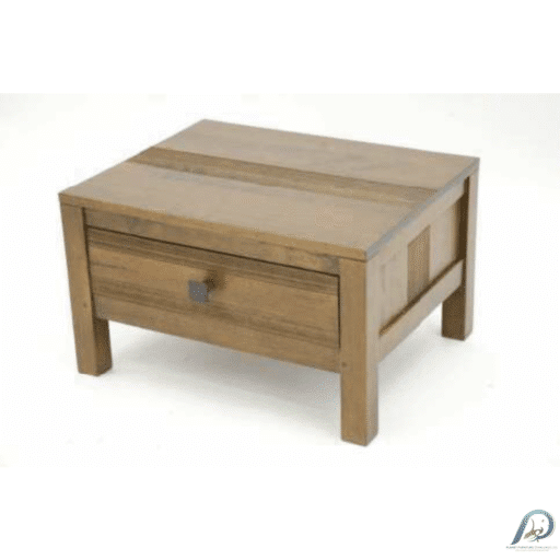 MD8757 Bedside Table – ตู้ข้างเตียงไม้แท้ 1 ลิ้นชัก