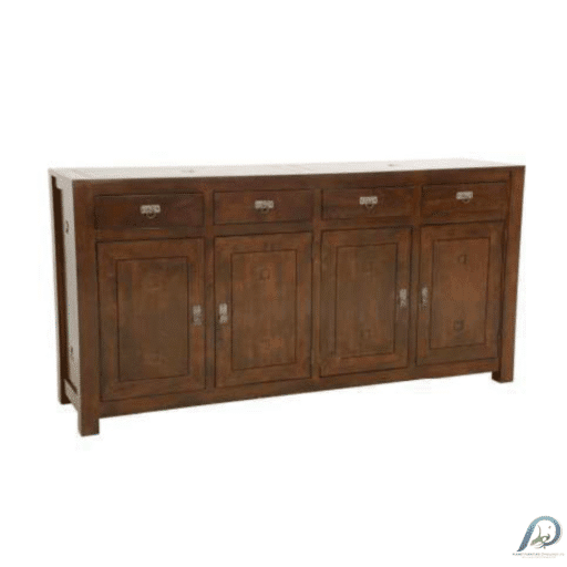 MD8761 Sideboard – ตู้ไซด์บอร์ดไม้แท้ขนาดใหญ่ 4 บานเปิด 4 ลิ้นชัก