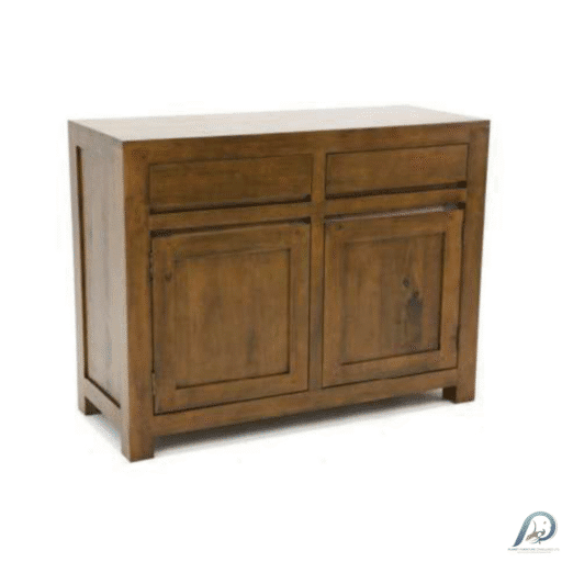 MD8770 Cupboard ตู้เก็บของไม้แท้ 2 บานเปิด 2 ลิ้นชัก