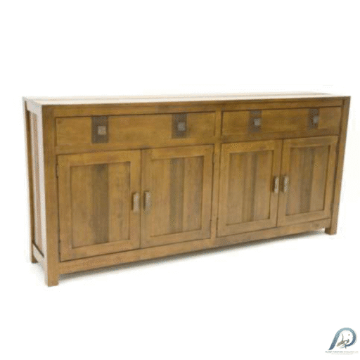 MD8824 Sideboard – ตู้วางของข้างผนังไม้แท้ 4 ประตู 2 ลิ้นชัก
