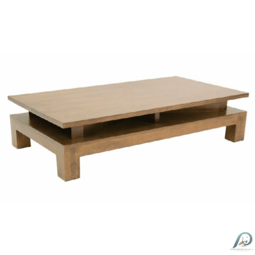 MD8829 Low Table – โต๊ะกลางโซฟาไม้แท้ ทรงผืนผ้า ดีไซน์โมเดิร์น