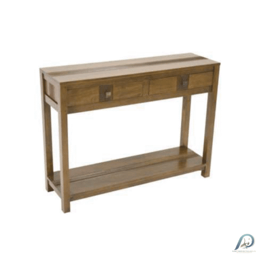 MD8831 Console Table – โต๊ะคอนโซลไม้แท้ 2 ลิ้นชัก