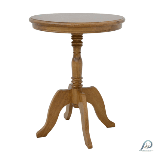 MD8879 Accent Table – โต๊ะข้างไม้แท้ ดีไซน์ปารีสคอลเลกชัน ทรงกลมสูง