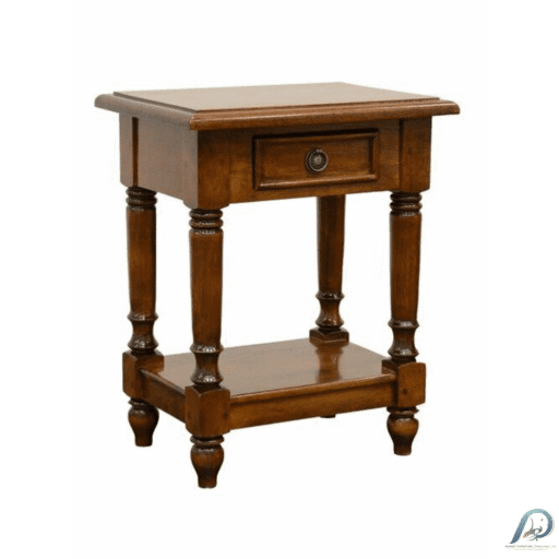 MD8899 Bedside Table โต๊ะข้างเตียงไม้แท้ 1 ลิ้นชัก Paris Collection