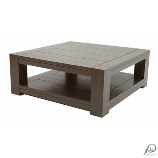 MD8943 Low Table – โต๊ะกลางโซฟาไม้แท้ ทรงสี่เหลี่ยมจัตุรัส