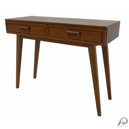 MD8976KD Console Table Real Wood – โต๊ะคอนโซลไม้แท้ 2 ลิ้นชัก ดีไซน์วินเทจ