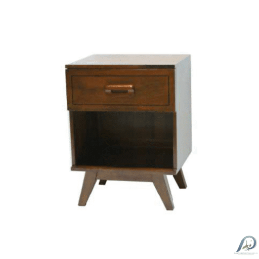 MD8996KD Bedside Table Real Wood – โต๊ะหัวเตียงไม้แท้ 1 ลิ้นชัก
