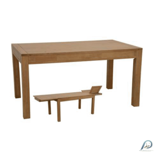 MD9001KD Dining Table – โต๊ะทานข้าวไม้แท้ ขยายได้