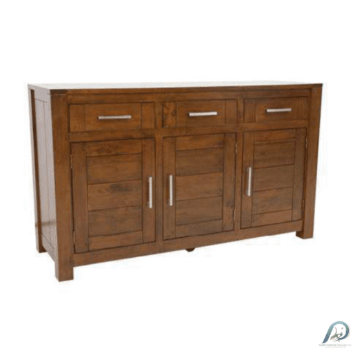 MD9011-1 Sideboard – ตู้ไซด์บอร์ดไม้แท้ 3 บานเปิด 3 ลิ้นชัก