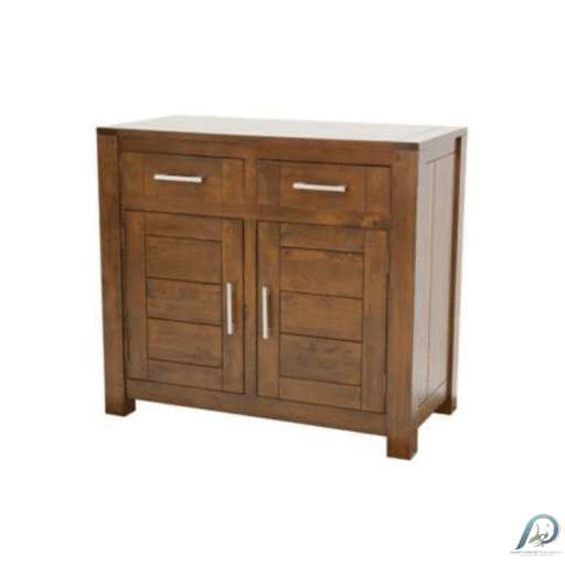 MD9012-1 Cupboard – ตู้เก็บของไม้แท้ (Cupboard) 2 บานเปิด 2 ลิ้นชัก