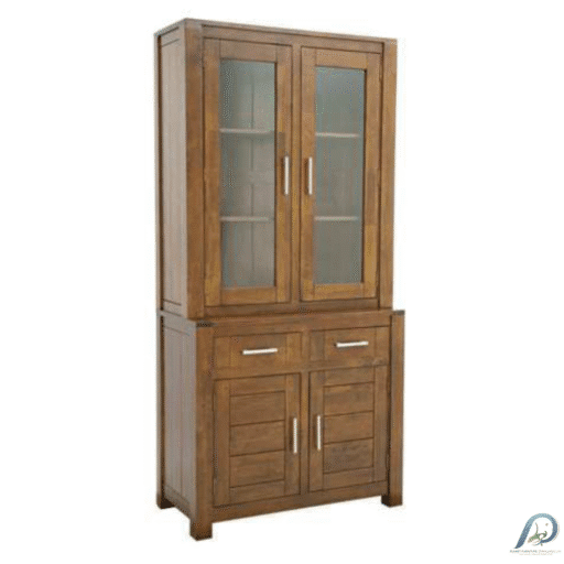 MD9012 Dresser – ตู้โชว์ไม้แท้ 4 บานเปิด 2 ลิ้นชัก