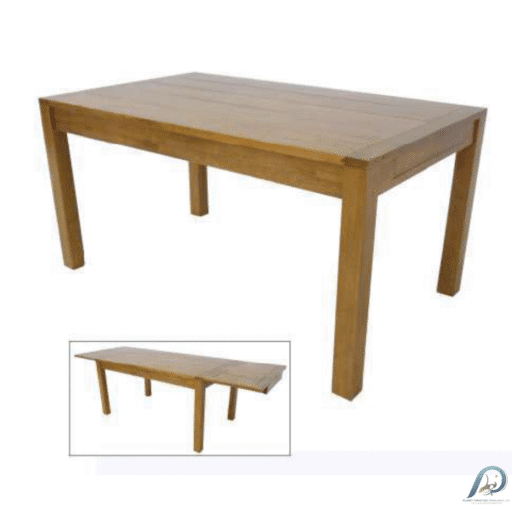 MD9016KD Dining Table – โต๊ะทานข้าวไม้แท้ ขยายได้
