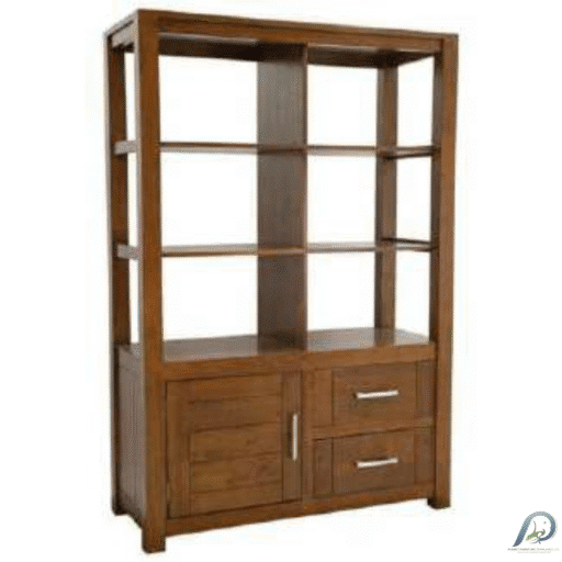 MD9022 Bookshelf 1 Door 2 Drawers – ตู้หนังสือไม้แท้