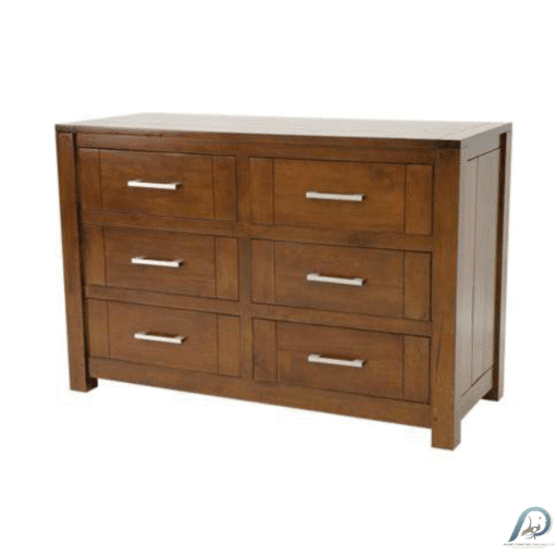 MD9042 Wood Chest of 6 Drawers - ตู้ลิ้นชักไม้แท้ 6 ลิ้นชัก