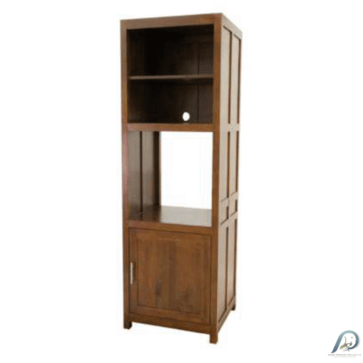 MD9057 Solid Wood Column Cabinet 1 Door – ตู้เก็บของทรงสูงไม้แท้ 1 บานเปิด
