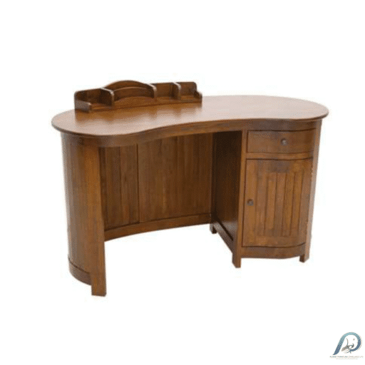 MD9090 Solid Wood Desk 1 Drawer 1 Door – โต๊ะทำงานไม้แท้ดีไซน์ 2 ส่วน