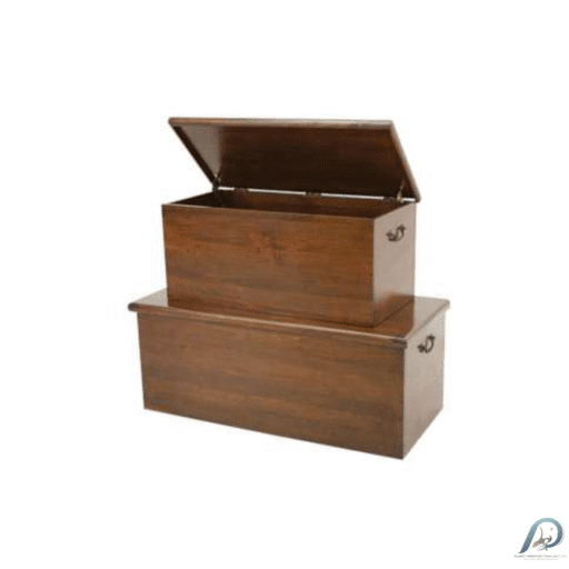 MD9092 Solid Wood Storage Chests (Set of 2) – ชุดหีบเก็บของไม้แท้ 2 ชิ้น