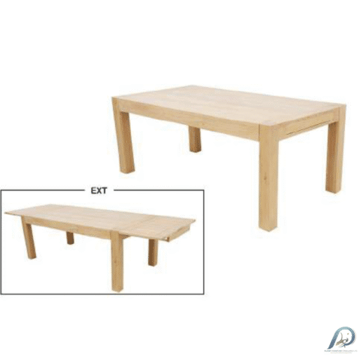 MD9098KD Solid Wood Extendable Dining Table – โต๊ะอาหารไม้แท้ขยายได้ 1.9 - 2.9 เมตร