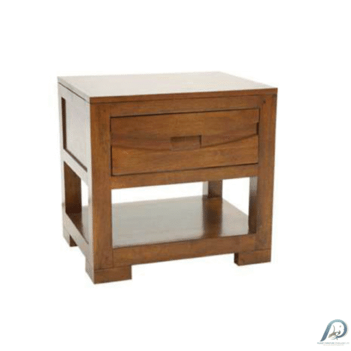 MD9104 Solid Wood Nightstand 1 Drawer – โต๊ะข้างเตียงไม้แท้ 1 ลิ้นชัก