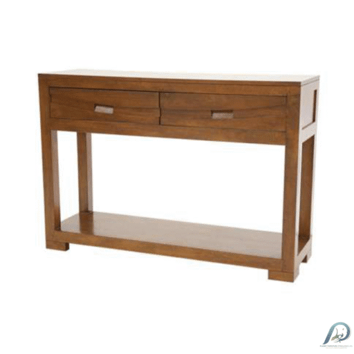 MD9106 Solid Wood Console Table 2 Drawers – โต๊ะคอนโซลไม้แท้ 2 ลิ้นชัก