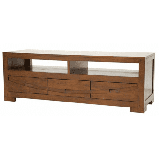 MD9107 Solid Wood TV Cabinet 3 Drawers – ตู้วางทีวีไม้แท้ 130 ซม.