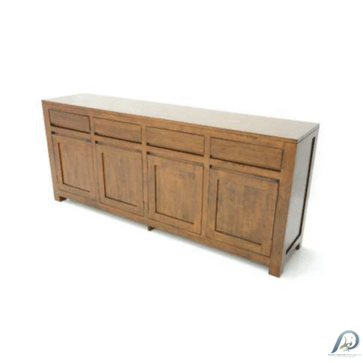 MD9126-1 Solid Wood Grand Sideboard Dresser 4 Doors 4 Drawers – ตู้ไซด์บอร์ดไม้แท้ขนาดใหญ่ 200 ซม.
