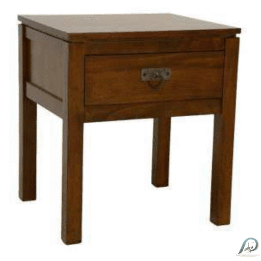 MD9152 Bedside Table ตู้ข้างเตียงไม้แท้ 1 ลิ้นชัก