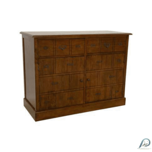 MD9200 Wooden Buffet Cabinet ตู้เคาน์เตอร์ไม้แท้ ตู้เก็บของ 2 ลิ้นชัก 2 บานเปิด