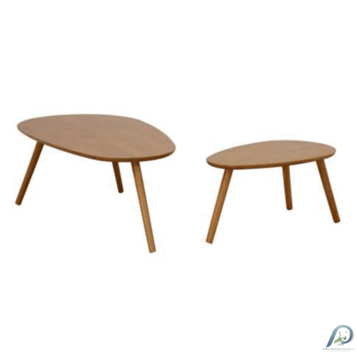 MD9202KD Oval Low Table โต๊ะกลางไม้แท้ทรงวงรี