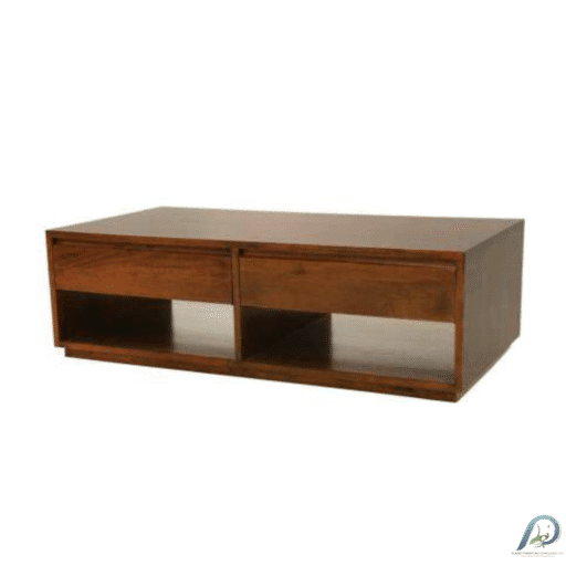 MD9234 Coffee Table 2 Drawers Double Face – โต๊ะกลางไม้แท้ 2 ลิ้นชัก ฟังก์ชันเปิดได้ 2 ฝั่ง