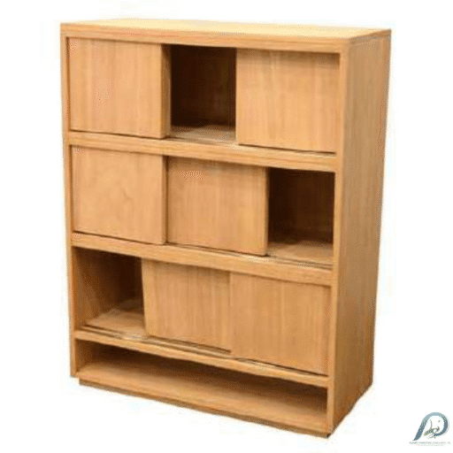 BOOKSHELF 3SLIDING DOORS MD9243