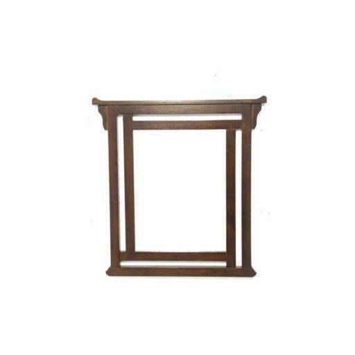 Mirror China DC5024 – กระจกติดผนังไม้แท้ สไตล์จีน