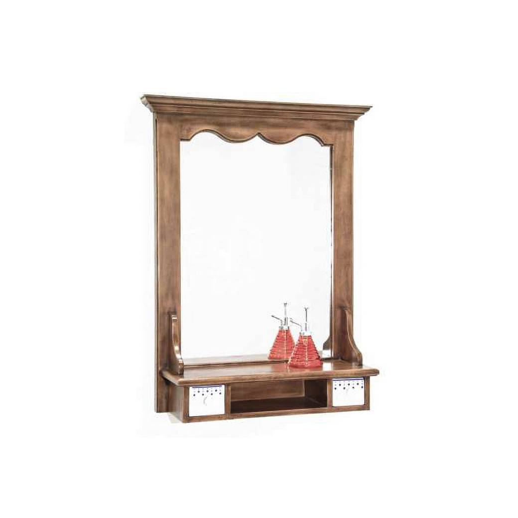 Mirror 2Drws DC5026 – กระจกไม้แท้พร้อมลิ้นชัก ดีไซน์หรู