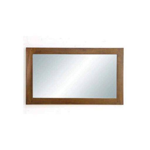 Mirror Hongkong DC5046 – กระจกติดผนังไม้แท้ สไตล์ Hongkong แนวนอน