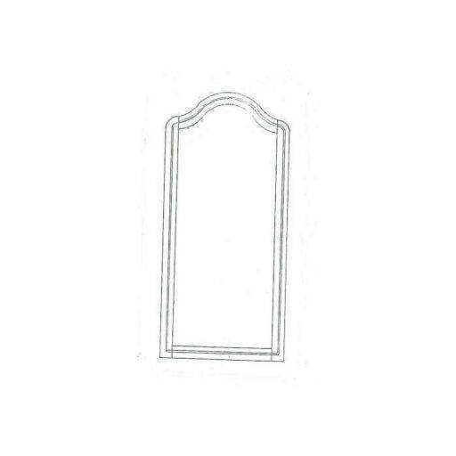 Mirror DC5069 – กระจกติดผนังไม้แท้ แนวนอน ขนาดใหญ่