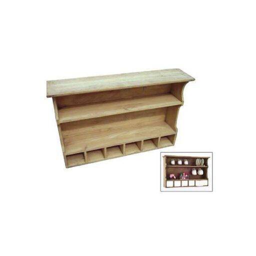 Coffee Rack DR2007 – ชั้นวางของไม้แท้ 6 ลิ้นชัก