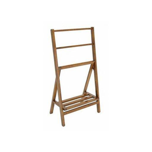 Towel Rail Folding DR2111 – ราวแขวนผ้าไม้แท้แบบพับได้