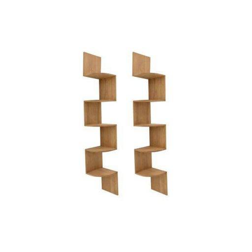 Corner Rack Set DR2120 – ชั้นไม้แท้เข้ามุมเซตคู่