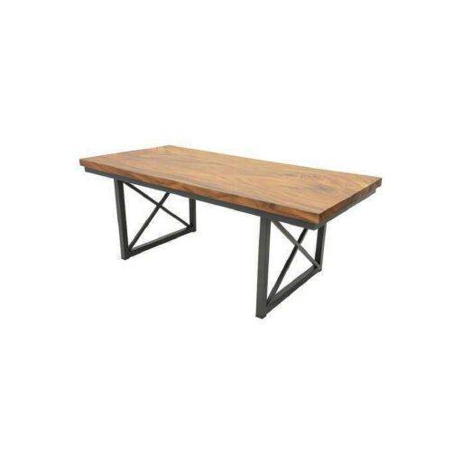 Dining Table MD6011KD – โต๊ะอาหารไม้แท้ดีไซน์มินิมอล