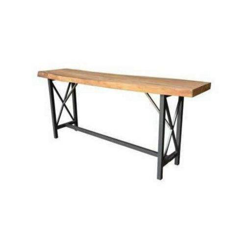 Bar Table MD6017KD – โต๊ะบาร์ไม้แท้ดีไซน์มินิมอล