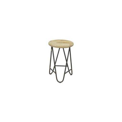Stool MD7031 – สตูลไม้แท้ทรงกลมมินิมอล